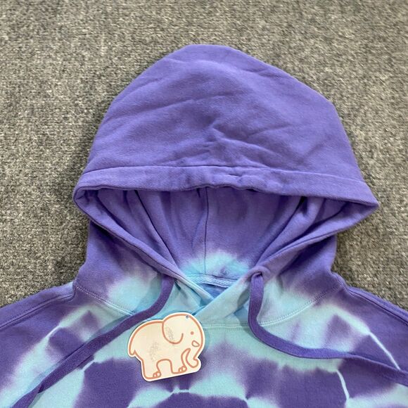 Ivory Ella Dusk Burst Tie Dye Sweatshirt Hoodie Womens Small S Purple Blue NWT - Picture 4 of 16
